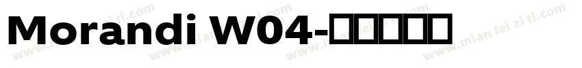 Morandi W04字体转换